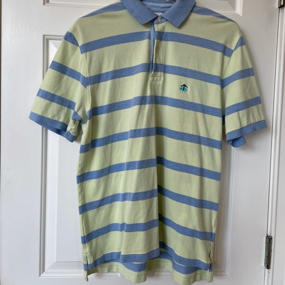 Blue and Green Brooks Brothers Golf Shirt